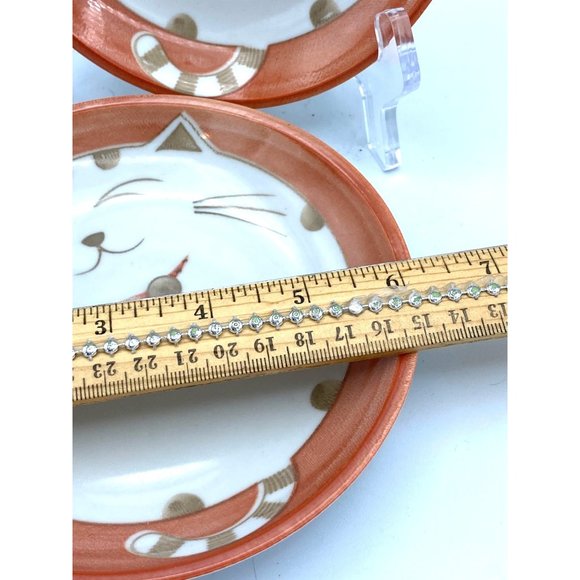 Japanese Smiling Lucky Cat Appetizer Dessert 1 Snack Plate - Picture 4 of 4